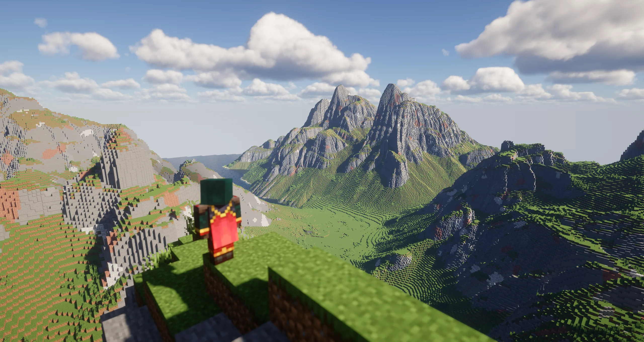 Small creative mountain landscape prepared as a building base